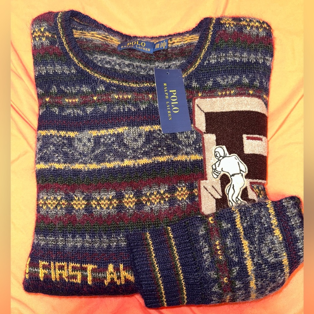 Polo Ralph Lauren Football alpaca sweater